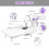 Beginner mini sewing machine, electric sewing machine with sewing tools, battery and expansion table, children's gift (white) 3