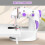 Beginner mini sewing machine, electric sewing machine with sewing tools, battery and expansion table, children's gift (white) 6