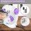 Beginner mini sewing machine, electric sewing machine with sewing tools, battery and expansion table, children's gift (white) 8