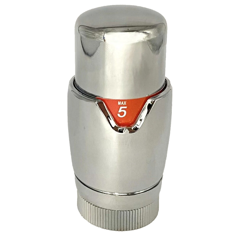 Chrome Radiator Thermostatic TRV Valve Head Replacement M30 x 1.5