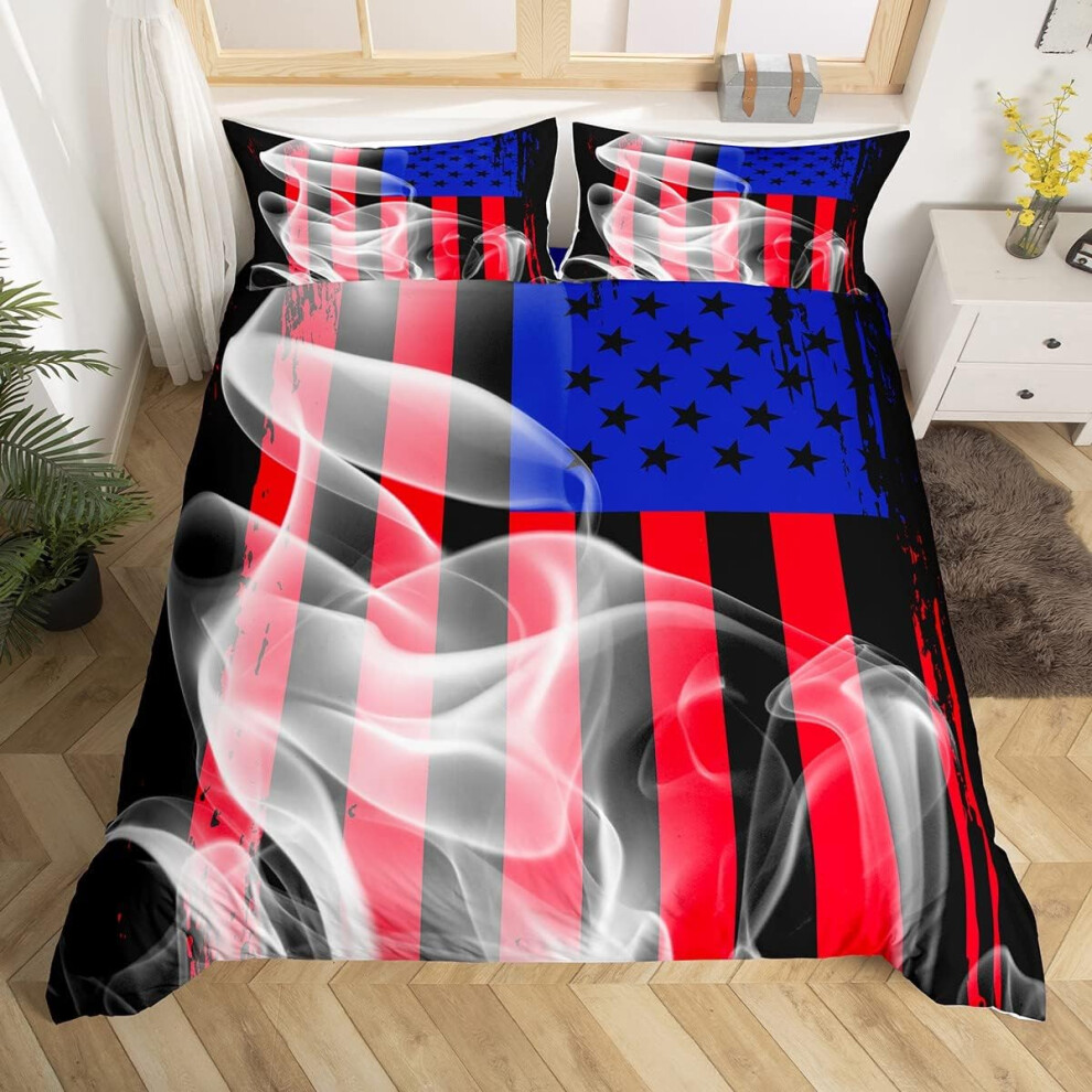 (King, Multi 18) Sailboat Bedding Set Nautical Decor Duvet Cover Double Size Blue Retro Sailboat Bedding Soft Duvet Cover Compass Anchor Pattern Decor