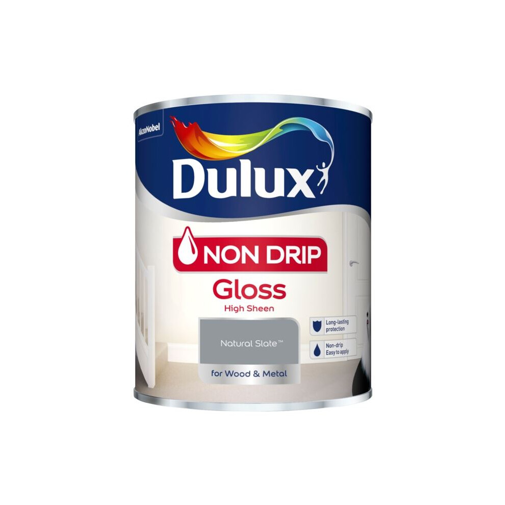 Dulux - Non Drip Gloss 750ml - Natural Slate