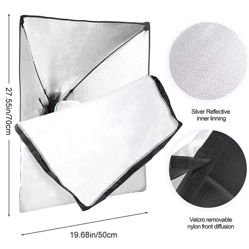 2 X 135W Softbox Lighting Kit Video Photo Soft Box Continuous Light Stand Studio 2
