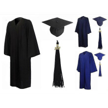 (51,balck)Matte Graduation Cap and Gown Cap Tassel Set 2023 Set Bulk with Tassel for High School and Bachelor & College 3 Colors
