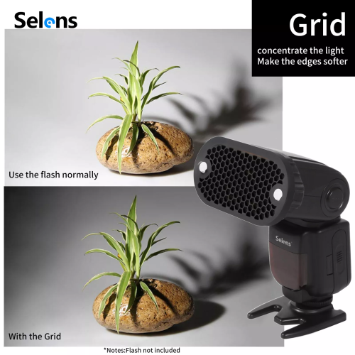 Selens Speedlight Flash Magnetic Honeycomb Grid Gel Filter 2