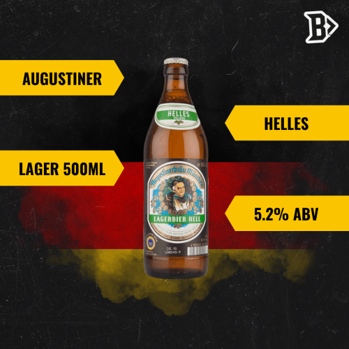Augustiner Helles German Lager 500ml Bottles - 5.2% ABV (12 Multipack) 2