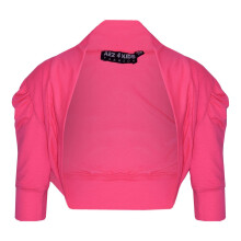 (5-6 Years, Neon Pink) New Kids Girls Ruched Sleeve Stylish Shrug Bolero Cropped Cardigan 2-13 Years