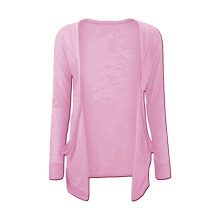(11-12 Years, Baby Pink) Kids Girls Plain Open Boyfriend Cardigan Long Sleeves Fashion Top Age 2-13 Years
