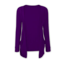 (2-3 Years, Purple) Kids Girls Plain Open Boyfriend Cardigan Long Sleeves Fashion Top Age 2-13 Years