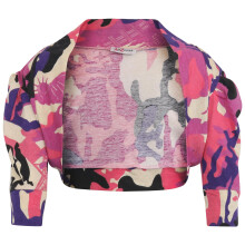 (5-6 Years, Camo Baby Pink) Kids Girls Shrug Bolero Cropped Cardigan 2-13 Yr