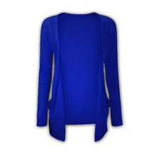 (9-10 Years, Royal Blue) Kids Girls Plain Open Boyfriend Cardigan Long Sleeves Fashion Top Age 2-13 Years