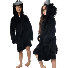 (7-8 Years, Gorilla) Girls Boys Bath Robe Animal Unicorn Dressing Gown 2-13