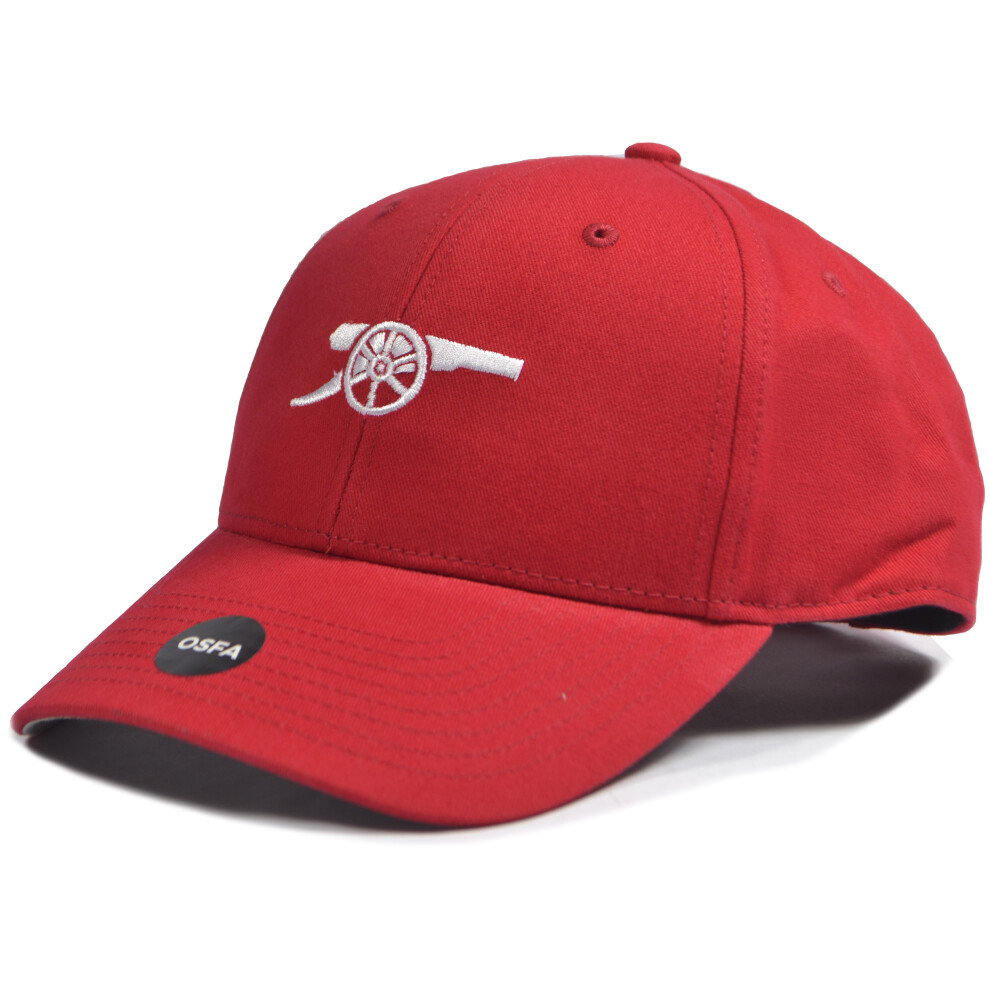 Arsenal F.c. Arsenal Cannon White Baseball Cap Red