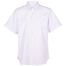 (11-12 Years, White) Kids Boys Soft Shorts Sleeves School Uniform Shirts