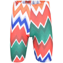 (9-10 Years, Orange) Girls Shorts Chevron Printed Summer Fashion Pants