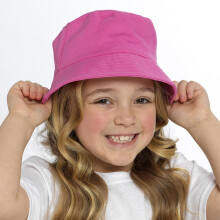 (3-6 Years, Pink) Kids Girls Boys Bucket Hat Summer Sun Protection