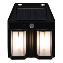 GardenKraft 11239 Solar Wall Light / Motion Sensor Activated / Dual Brightness Levels / Weather Resistant / Energy Efficient Warm White LEDs