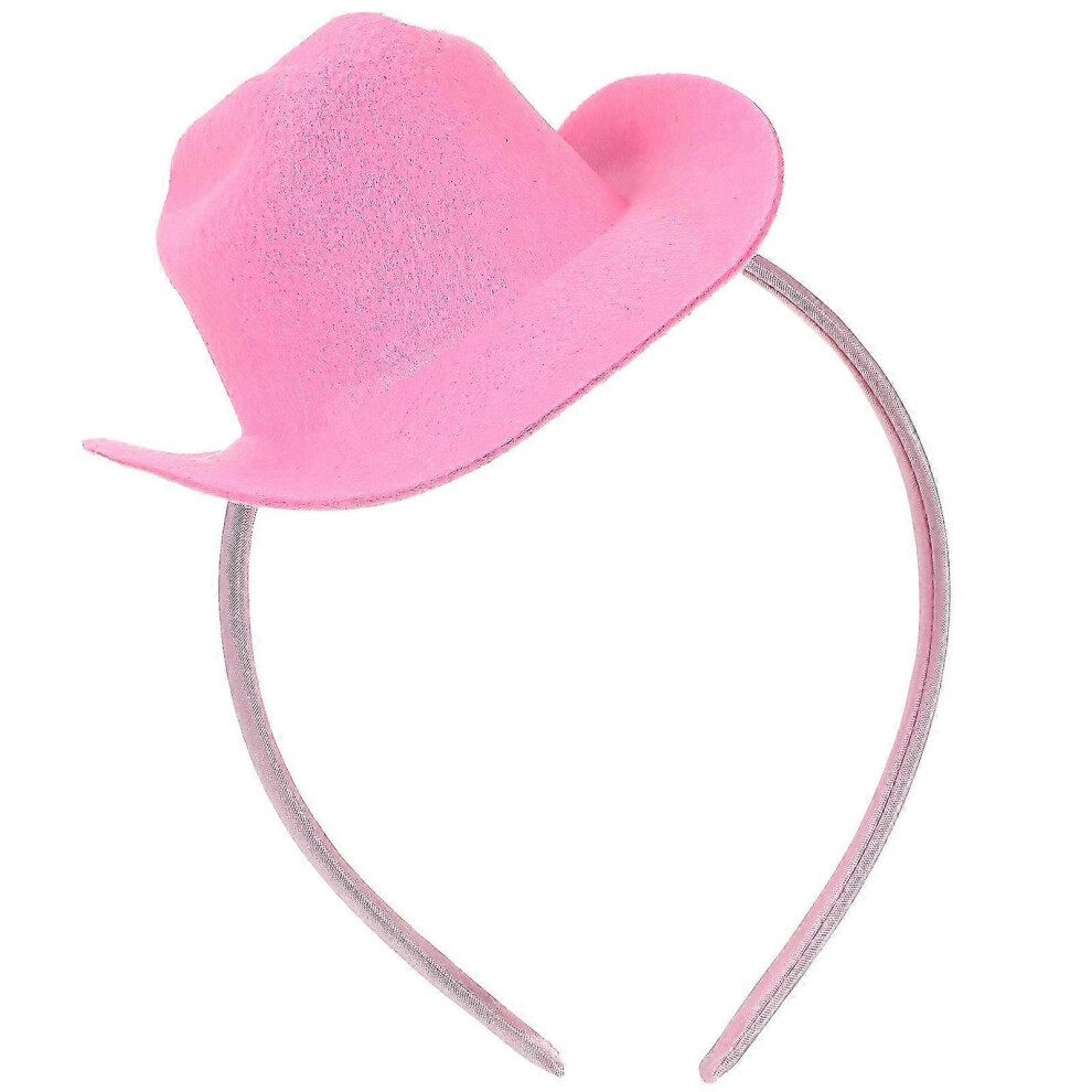Cowboy Hat Headband Mini Cowgirl Hats Party Headband Cosplay Headbands For Party Dress Up Carnival