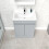 NES Home Nes Home Matte Grey 600 mm Freestanding Basin Vanity Unit 3