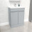 NES Home Nes Home Matte Grey 600 mm Freestanding Basin Vanity Unit 5