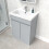 NES Home Nes Home Matte Grey 600 mm Freestanding Basin Vanity Unit 4