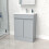 NES Home Nes Home Matte Grey 600 mm Freestanding Basin Vanity Unit 1