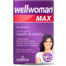 Wellwoman Max, Beauty Supplements, Maximum Support Formula for women wanting to boost energy, immune system and bone health 84-Multivitamin Tablets