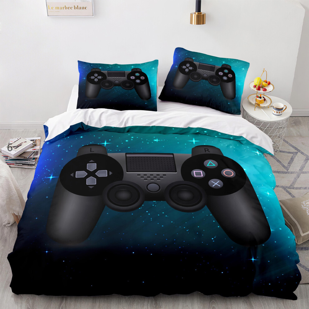(Gamepad FF6032, 180*210cm) New 3D Home Textile Bedding Gamer Gamepad Quilt Cover Bedding Three-piece Digital Printed Bedding Set-image-OPC-PGNSXYH-NEW
