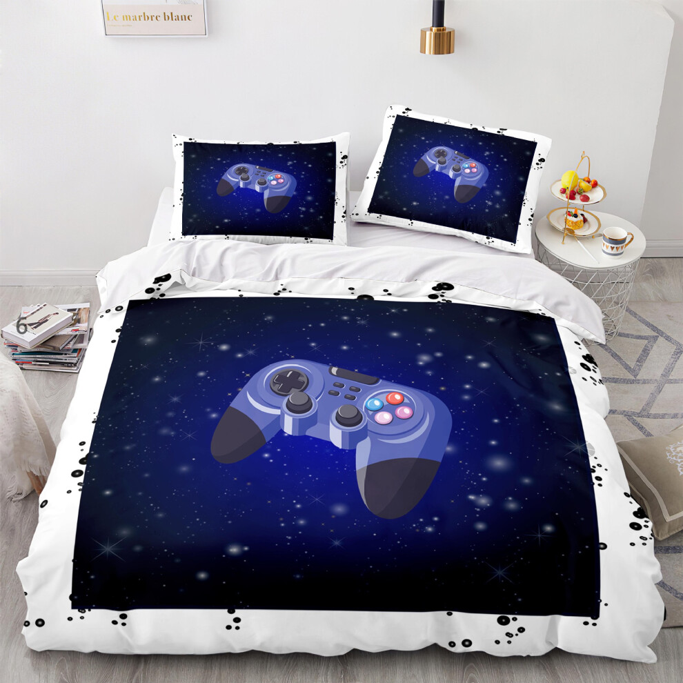 (Gamepad FF6031, 210*240cm) New 3D Home Textile Bedding Gamer Gamepad Quilt Cover Bedding Three-piece Digital Printed Bedding Set-image-OPC-PGNSXY7-NEW