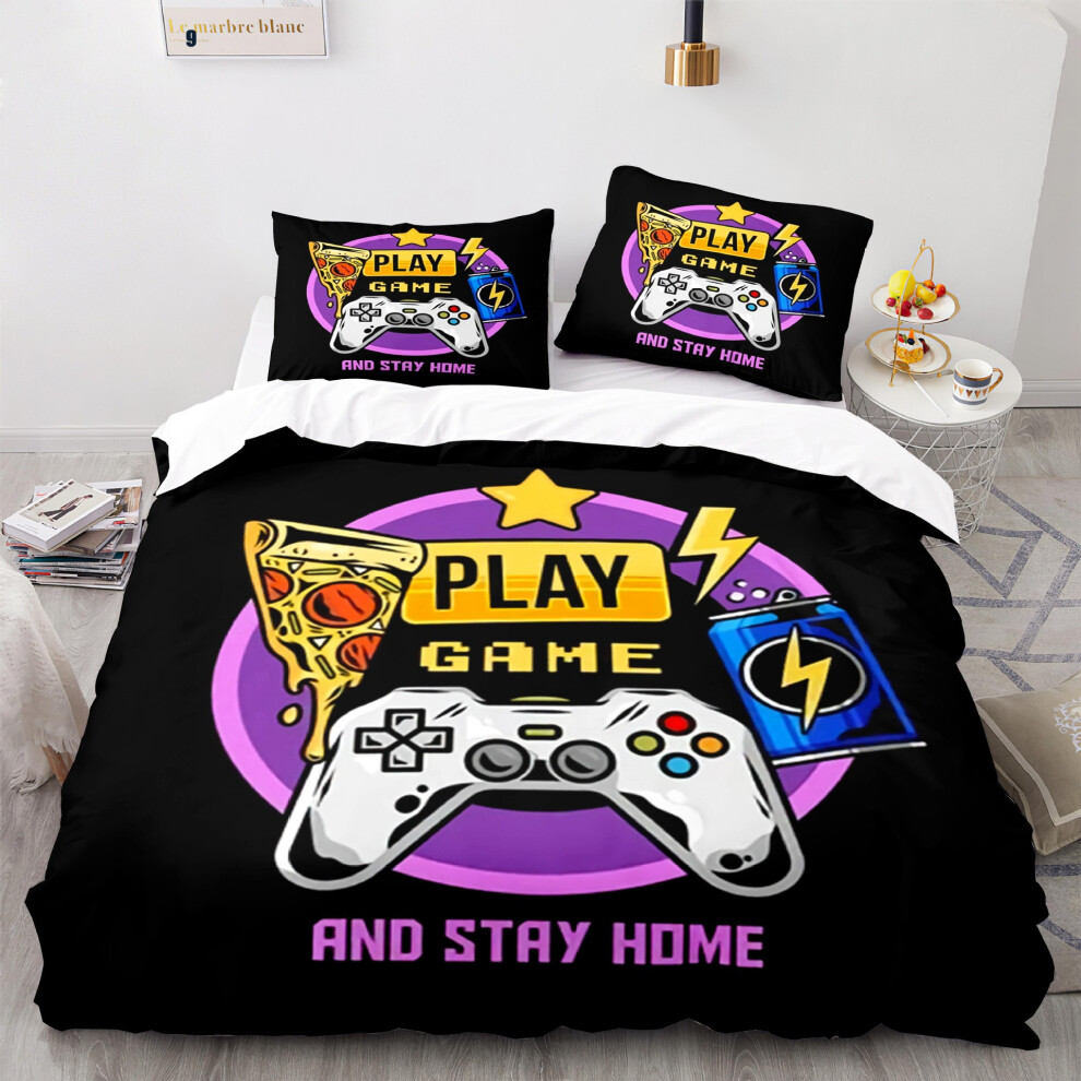 (Gamepad 3003, 173*218cm) New digital printed gamepad quilt cover European and American size three-piece bedding set-image-OPC-PGNT2CB-NEW