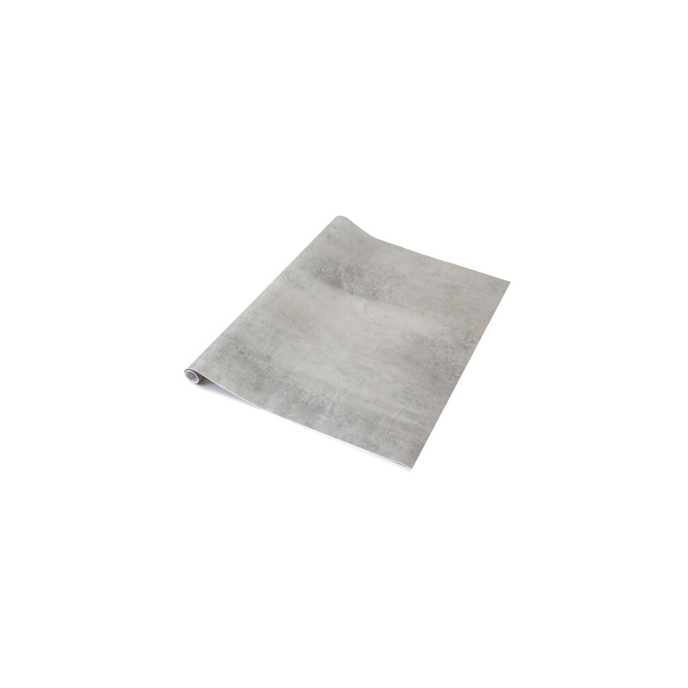 (10m) CONCRETE GREY sticky back plastic vinyl wrap film (67.5cm wide)