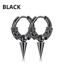 (type13) 1Pairs Punk Stainless Steel Stud Earrings For Mens Womens