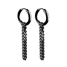 (type20) 1Pairs Punk Stainless Steel Stud Earrings For Mens Womens