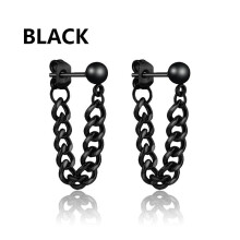 (type7) 1Pairs Punk Stainless Steel Stud Earrings For Mens Womens