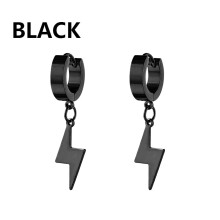 (type10) 1Pairs Punk Stainless Steel Stud Earrings For Mens Womens