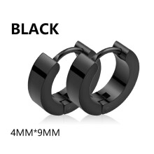 (type2) 1Pairs Punk Stainless Steel Stud Earrings For Mens Womens