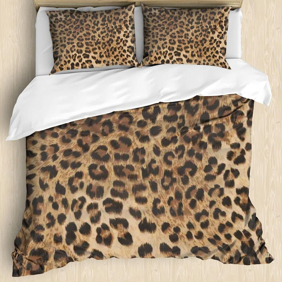 (ZX-8888888, 229*229 three-piece set) New leopard print theme series three-piece bedding set digital printed quilt cover bedding set-image-OPC-PGNT77Z-NEW
