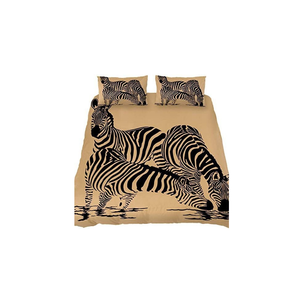 (ZX-4, 200*200 three-piece set) New Animal Series Three-Piece Set Direct Supply Bedding Set Digital Printed Quilt Cover Bedding Set-image-OPC-PGNT7BY-NEW