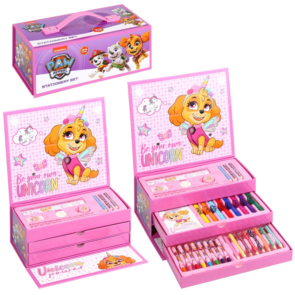 Paw Patrol 34Pc Kids Colouring Art Stationery Set