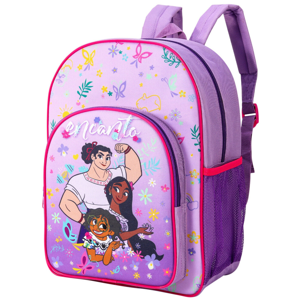 Disney Encanto Childrens Backpack Bag Boys Girls With Side Mesh Pocket