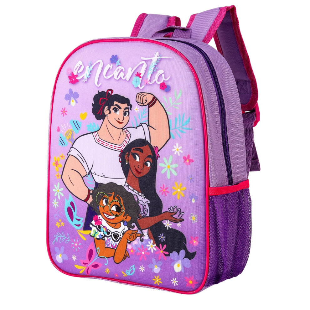 Disney Encanto Childrens Backpack Bag Boys Girls With Side Mesh Pocket