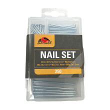 Shankh Heavy Duty Nail Assortment Set – 250 Pieces | Multipurpose Nails for Woodworking, DIY, Picture Hanging, and Repairs