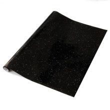 (5m) BLACK GRANITE QUARTZ sticky back plastic vinyl wrap film (67.5cm wide)