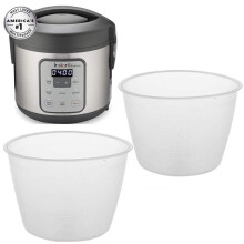 Original rismålingskop til øjeblikkelig zest ris komfur dampkammer 8-kop 20-kop 20-cup zest plus komfurudskiftning kop 2-pakke