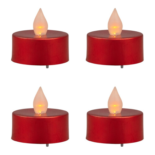 Electronic Warm White Tea Lights  LED Candles Flameless Lights