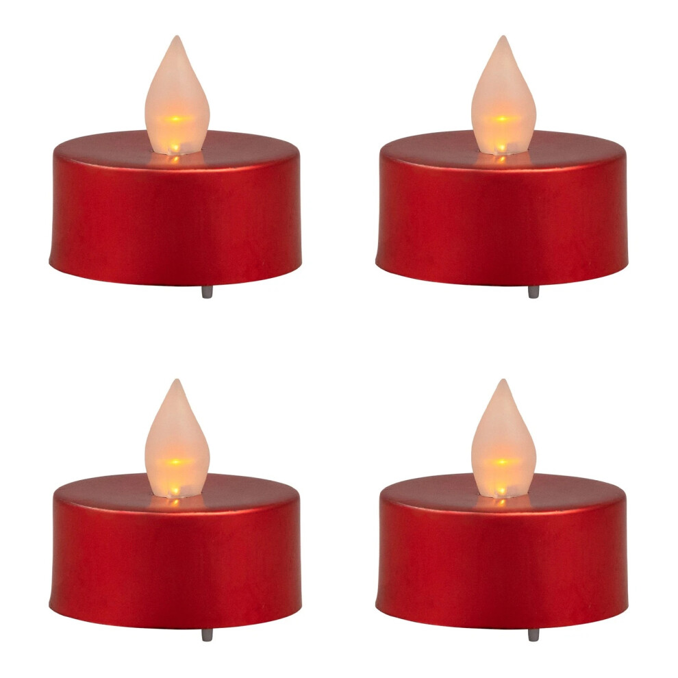 Electronic Warm Tea Lights Led Candles Flameless Lights White