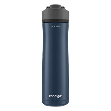 Botella de Agua Contigo Cortland Chill 2.0 Acero Inoxidable, 24oz, Aislada al Vacío, Tapa a Prueba de Derrames
