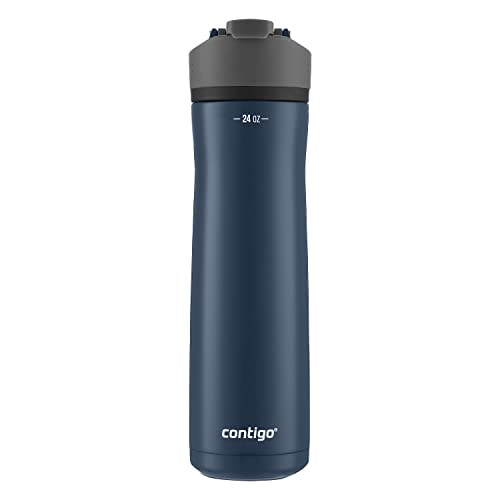 Contigo Contigo Cortland Chill 2.0 Μπλε Μπουκάλι Νερού Ανοξείδωτο, Μονωμένο, Αδιάβροχο Καπάκι, 24oz