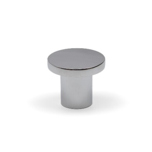 Polished Chrome Cabinet Knob Silver Round 25mm