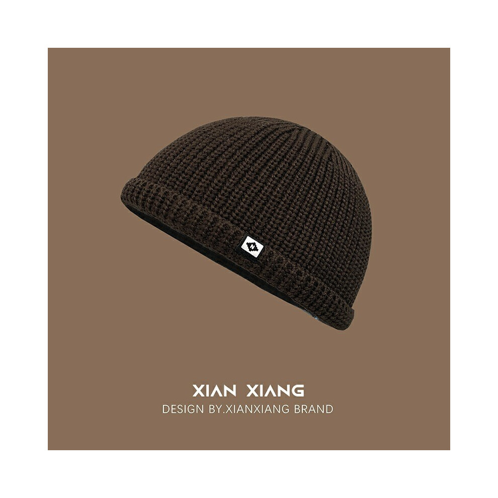 (Coffee) Knit Cozy Beanie Cap Winter Windproo Warmth Fashion Forward Knitted Hat Outdoor-image-OPC-PGNVYY6-NEW